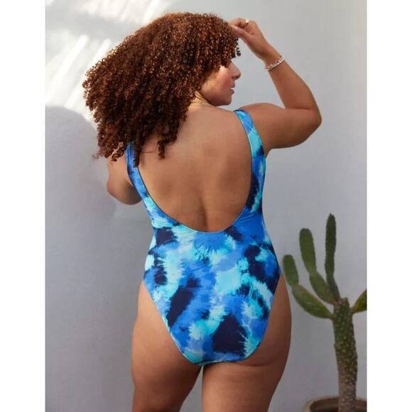 NWT Aerie Babewatch One Piece Swimsuit Size XS Big Sur Padded Beach Swim Surf - Picture 3 of 7